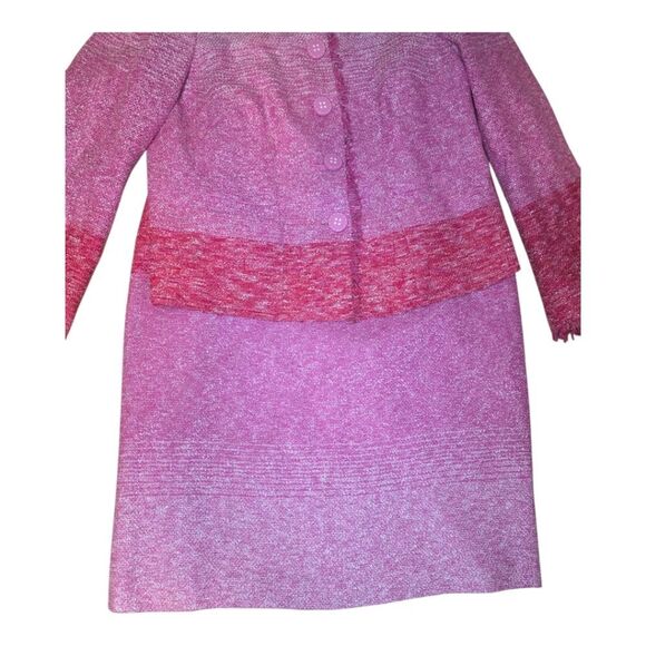 NEW MAISON COMMON Pink‎ Tweed Skirt Suit - Size 40 - Picture 3 of 16